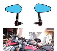 Heart Horse Retroviseur moto pour Trou Intérieur 17-19 mm Embout de Guidon, Retroviseur de Guidon Moto Z750 Z1000, Anti-Glare Retro Moto Rétroviseurs Latéraux pour Scooter Yamaha MT03 MT09 FZ1 FZ6