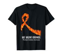 Heart I Wear Orange pour le mois de sensibilisation à la sclérose en plaques T-Shirt