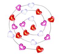 Heart LED Lights, Valentines Day String Light, Heart Shape Love Sign, with 1 Set Fairy Lights Romantic Glow, for Bedroom Living Room Apartment Decoration, Holiday Party Valentine Home Lighting