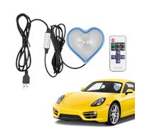 Heart Light, Heart-Shaped Ambient Lamp, Neon Accent Lighting with Soft Glow, Romantic Interior Decor, Ideal for Car Dashboard, Home, Trunk, Entryway, Holiday Setup, Window Display, Multicolor