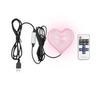 Heart Light, Heart-Shaped Ambient Light, Decorative Neon LED Accent Lamp, Lightweight Interior Dashboard Lighting for Car, Truck, Bedroom, Holiday, Proposal, and Night Date Settings