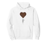 Heart Love Cheetah Leopard Tiger | Imprimé Animal Sauvage Sweat à Capuche