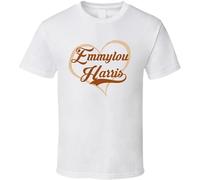Heart Love Emmylou Harris Cool Country Music Fan T Shirt Men's Male White XXL