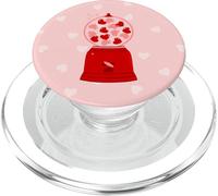 Heart Love Valentine Gumball Machine Gum Candy Romantique PopSockets PopGrip pour MagSafe