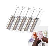 Heart Magnet for Cat Eye Gel Polish,5-Pack Professional Nail Art Tool Set with Y-Shaped Guide,Flexible Diy Nail Magnet Cat Eye Tool for Home and Salon Use (5 Pack)