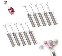 Heart Magnet for Cat Eye Gel Polish, Professional Magnetic Nail Art Tool Set with Y-Shaped Guide for Creating Stunning Heart Patterns, DIY Manicure Kit for Home & Salon Use(silver-10pcs)