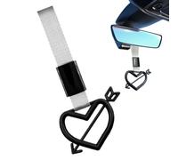 Heart Many Ann, Heart Drift Charm - Pendentif créatif anneau de traction en forme de cœur | Accessoire d'intérieur de voiture, décoration extérieure automobile, pour la famille
