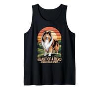 Heart of a Hero - Rough Collie Spirit Design Vintage Débardeur