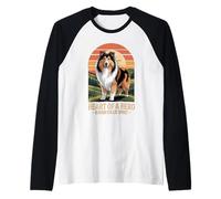 Heart of a Hero - Rough Collie Spirit Design Vintage Manche Raglan