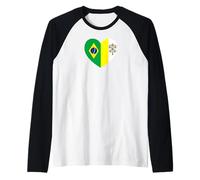 Heart of Faith: Brazil and Vatican United Manche Raglan