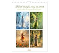 Heart of light, wings of colour - Emotion, colour and magic in the fairy kingdom (Wall Calendar 2026 DIN A4 portrait), CALVENDO 12 Month Wall ... An AI-generated picture book for the soul