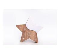 Heart of the home - Décoration de Noël Stars Wooden Natural - Blanc - Noël au naturel Blanc