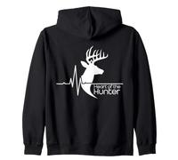 Heart of The Hunter Heartbeat Bull Elk Hunting Slogan Sweat à Capuche
