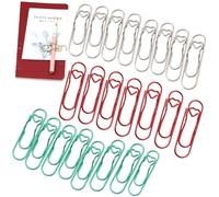 Heart Pen Clip for Notebook,Multifunctional Metal Paperclip Pen Holder,2.8 Inch Reusable Portable Heart Shaped Paper Clips,for Notebook and Office Supplies (24E)