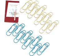 Heart Pen Clip for Notebook,Multifunctional Metal Paperclip Pen Holder,2.8 Inch Reusable Portable Heart Shaped Paper Clips,for Notebook and Office Supplies (16D)
