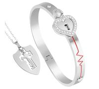 Heart Projection Couples Bracelets, Relationship Wristband Jewelry, Romantic Adjustable Band, Comfortable Stylish, for Wedding Dating Formal Office Party Gathering Travel Commuting Gift for Couples