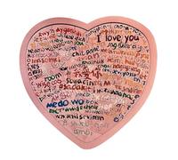 Heart Puzzle - 7.5" LovePuzzle | Heart-Shaped Jigsaw Puzzle with 100 Languages I Love You Message, Wooden Crafts Supplies for Valentine's Day Home Decor, Festive Gift for Table Window Shelf