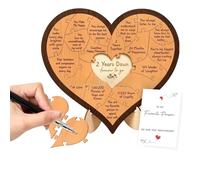 Heart Puzzle - Wooden Keepsake, Home Decor Block, Romantic Connection Display, Interactive Bonding Activity Function, Novelty Gift Category, Brown Timber Piece for Couples Wife Date