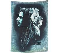 Heart Rock Drapeau Original Bob Marley en Tissu, 110 x 75 x 0,1 cm