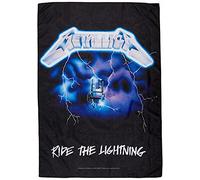 Heart Rock Drapeau original Metallica Ride The Lightning, tissu, multicolore, 110 x 75 x 0,1 cm