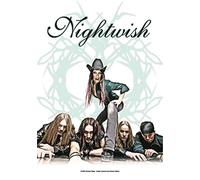 Heart Rock Drapeau Original Nightwish Once 2, Tissu, Multicolore, 110 x 75 x 0,1 cm