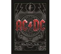 Heart Rock Licensed Drapeau AC/DC - Black Ice, Tissu, Multicolore, 110 x 75 x 0,1 cm