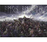 Heart Rock Licensed Drapeau Amon Amarth - Battlefield, Tissu, Multicolore, 110 x 75 x 0,1 cm