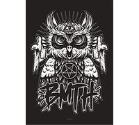 Heart Rock Licensed Drapeau Bring Me The Horizon - Owl, Tissu, Multicolore, 110 x 75 x 0,1 cm