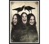 Heart Rock Licensed Drapeau Ozzy Osbourne - Three Faces, Tissu, Multicolore, 110 x 75 x 0,1 cm