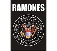 Heart Rock Licensed Drapeau Ramones - 40th Anniversary Logo, Tissu, Multicolore, 110 x 75 x 0,1 cm