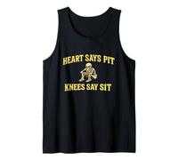Heart Says Pit Knees Sit Mosh Pit Skeleton Débardeur