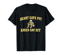 Heart Says Pit Knees Sit Mosh Pit Skeleton T-Shirt