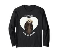 Heart Seaotter Je t'aime comme Aucune Loutre Manche Longue