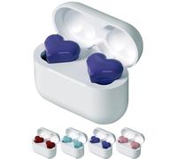 Heart Shape Wireless Noise Cancelling in-Ear Gaming Headset with LED Touch Control, Bluetooth 5.3 Earbuds with Charging Case Microphones, with LED Touch Control, for Valentine's Day (Purple)