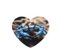 Heart Shape WZYWHJ Big Sea Blue Crab prints Car Fragrance Set 6 pièces Hanging Fragrance Card Car Freshener