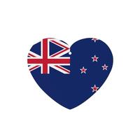 Heart Shape WZYWHJ Lot de 6 désodorisants pour voiture Motif drapeau de la Nouvelle-Zélande