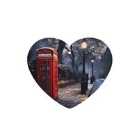 Heart Shape WZYWHJ Red Phone Booth London Street Prints Car Fragrance Lot de 6 désodorisants à suspendre pour voiture