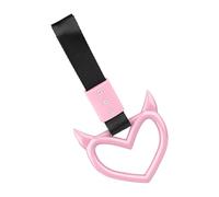 Heart Shaped Car Handle Straps - Decorative Hanging Grip Design, Easy Installation Attachment, Stylish Drift Charm Accessory, Carry Construction | Interior Decoration, Exterior Styling