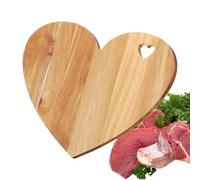 Heart Shaped Cutting Board - Wood Bread Board | Wooden Cutting Boards | Bread Cheese Serving Tray for Countertop, Vegetables, Fruit, Romantic Dinner Display, Party Food Tray