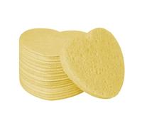 Heart Shaped Facial Sponges - 50 Count Natural Cosmetic Sponges | Heart Shape Face Sponges for Makeup Removal, Daily Facial Cleansing, Gentle Spa Sponges for Skin Care, Soft and Absorbent