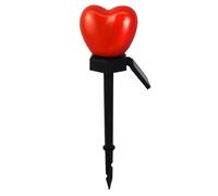 Heart Shaped Solar Lamps - Red Metal Solar, Lights With Stakes | Outdoor Garden Yard Path Decor Lighting For Valentines Wedding Anniveŗsary Romantic Scene Accent Romantic Heart-Shaped Design