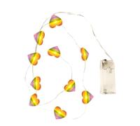 Heart-Shaped String Light, Led String Heart Lights, Valentine's Day Decorations, Heart Fairy Lights for Valentine Decoration, Indoor Outdoor Waterproof String Light, Battery Powered Heart Lights