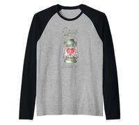 Heart Shining Bright Love Shining on Kindness Shine Valentine Manche Raglan