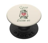 Heart Shining Bright Love Shining on Kindness Shine Valentine PopSockets PopGrip Adhésif