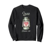 Heart Shining Bright Love Shining on Kindness Shine Valentine Sweatshirt