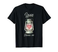 Heart Shining Bright Love Shining on Kindness Shine Valentine T-Shirt