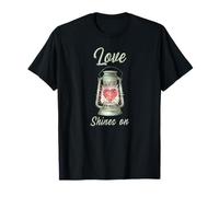 Heart Shining Bright Love Shining on Kindness Shine Valentine T-Shirt