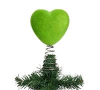 Heart Tree Topper - 3D Velvet Valentine Day Decoration, Valentines Tree Decor for Holiday Daily Window Tabletop Indoor Home Outdoor Family Friends | Table Centerpiece Alternative, Fireplace Hearth