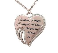Heart Vintage W Collier de fête Colliers d'ange des Femmes pendentifs Mother Daughter Vertillet