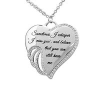 Heart Vintage W Collier de fête Colliers d'ange des Femmes pendentifs Mother Daughter Vertillet
